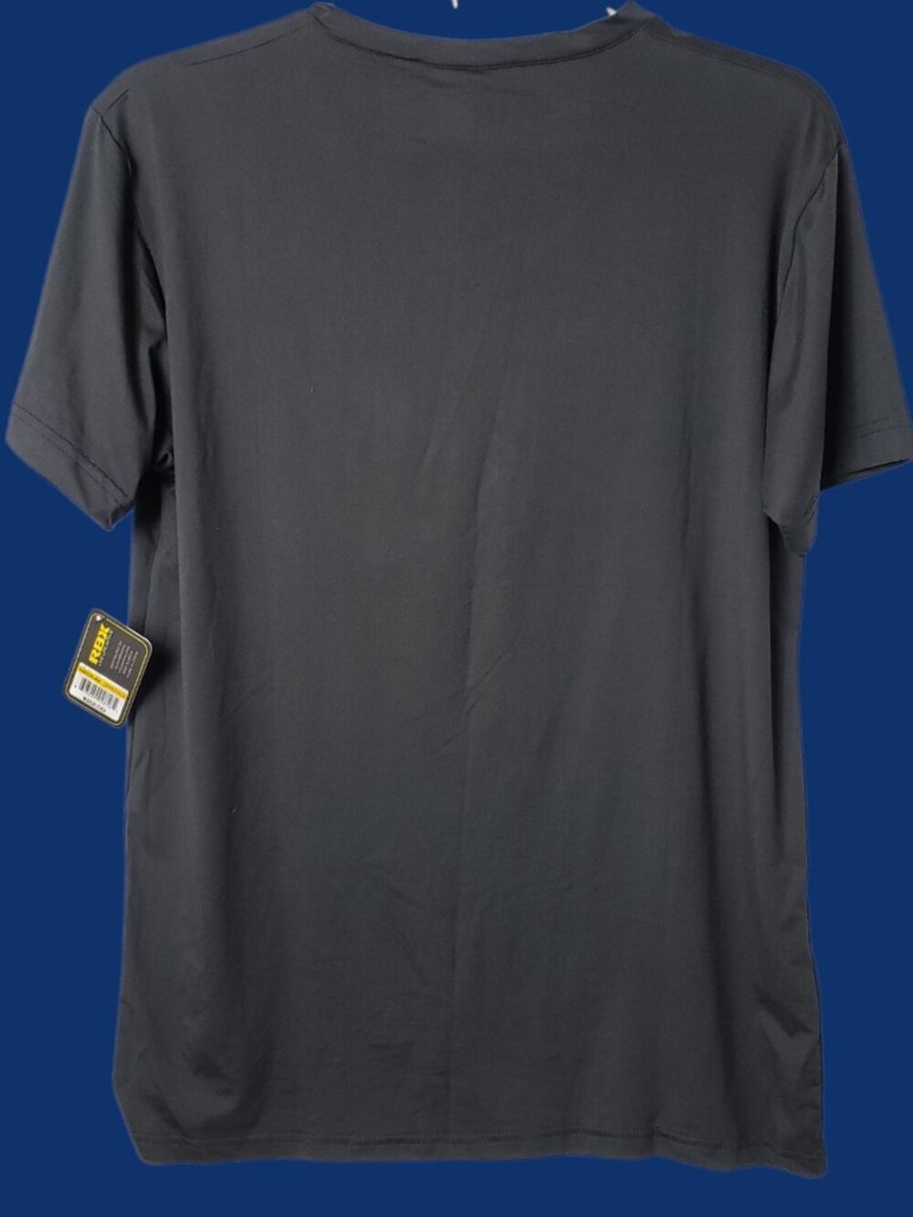 RBX Mens V-Neck Short Sleeve Moisture-Wicking T-Shirt Black Medium - Picture 4 of 9
